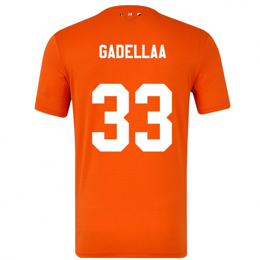 Danxen Enfant Kevin Gadellaa #33 Maillot de Gardien Orange Noir 2025/26 T-shirt