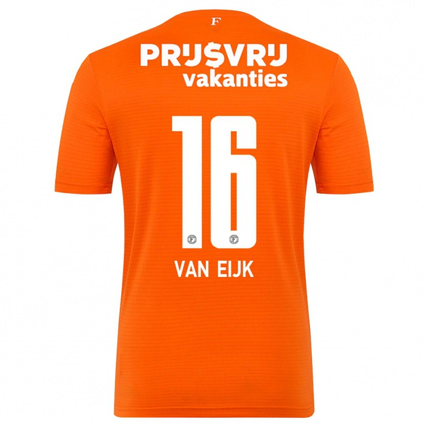 Danxen Enfant Roos Van Eijk #16 Maillot de Gardien Orange Noir 2025/26 T-shirt