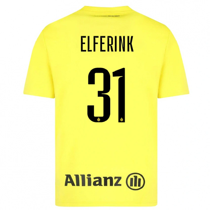 Danxen Enfant Marie Elferink #31 Maillot de Gardien Jaune Noir 2025/26 T-shirt