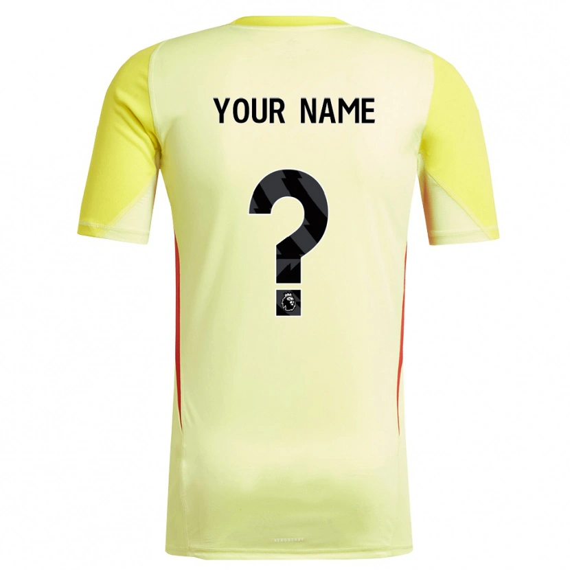 Danxen Enfant Liverpool FC Maillot de Gardien Jaune Rouge 2025/26 T-shirt