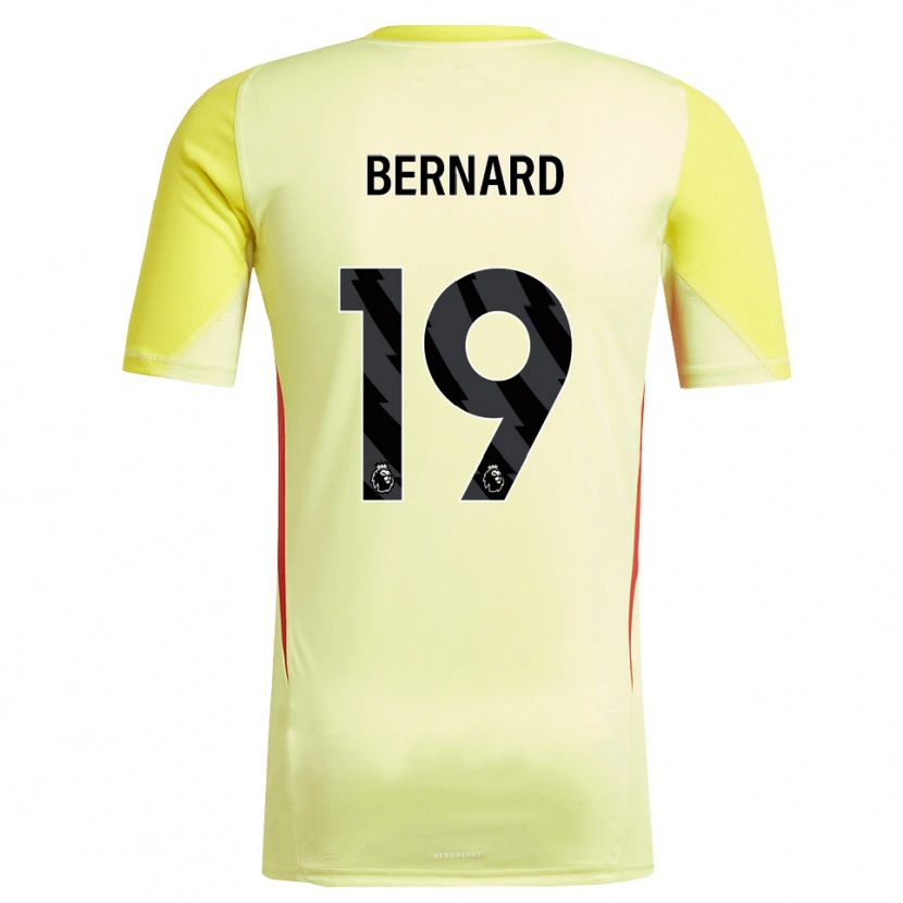 Danxen Enfant DJ Bernard #19 Maillot de Gardien Jaune Rouge 2025/26 T-shirt