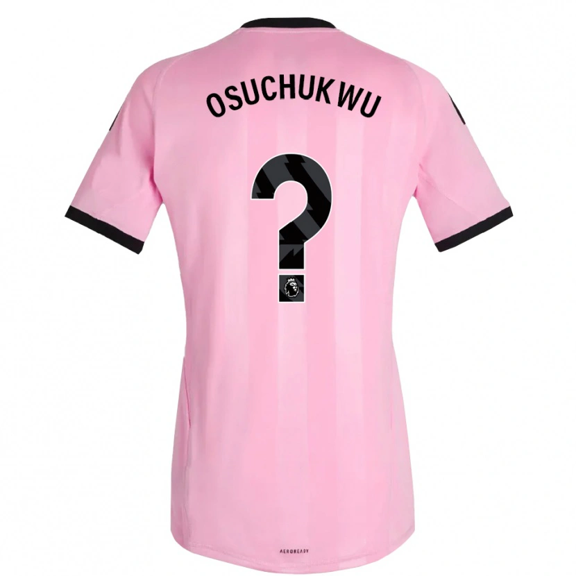 Danxen Enfant Darlington Osuchukwu #0 Maillot de Gardien Rose Noir 2025/26 T-shirt