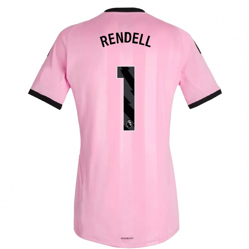Danxen Enfant Kayla Rendell #1 Maillot de Gardien Rose Noir 2025/26 T-shirt