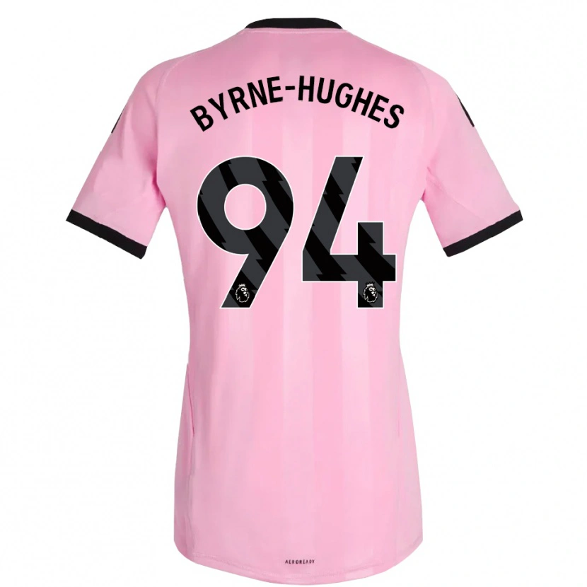Danxen Enfant Cameron Byrne-Hughes #94 Maillot de Gardien Rose Noir 2025/26 T-shirt