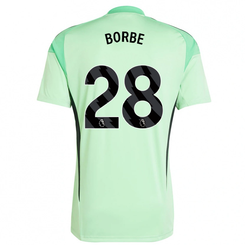 Danxen Enfant Anneke Borbe #28 Maillot de Gardien Vert Clair Noir 2025/26 T-shirt
