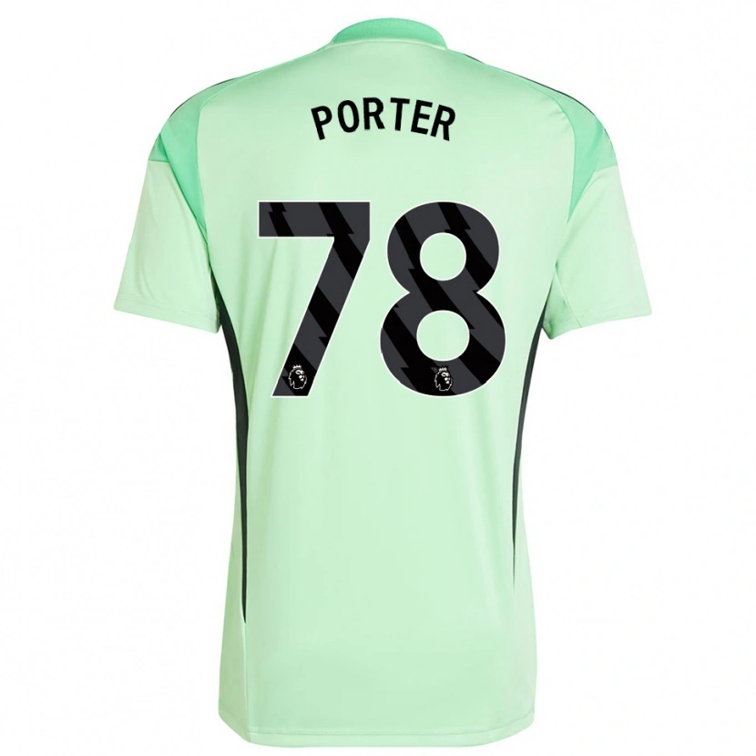 Danxen Enfant Jack Porter #78 Maillot de Gardien Vert Clair Noir 2025/26 T-shirt