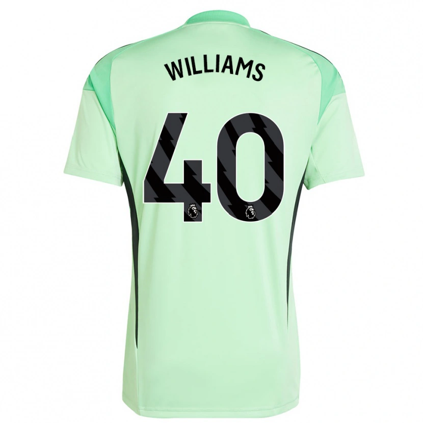 Danxen Enfant Naomi Williams #40 Maillot de Gardien Vert Clair Noir 2025/26 T-shirt