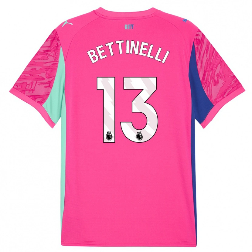 Danxen Enfant Marcus Bettinelli #13 Maillot de Gardien Rose Rose 2025/26 T-shirt