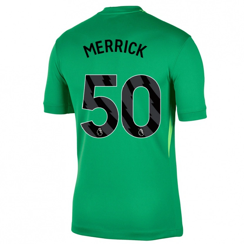 Danxen Enfant Max Merrick #50 Maillot de Gardien Vert Noir 2025/26 T-shirt