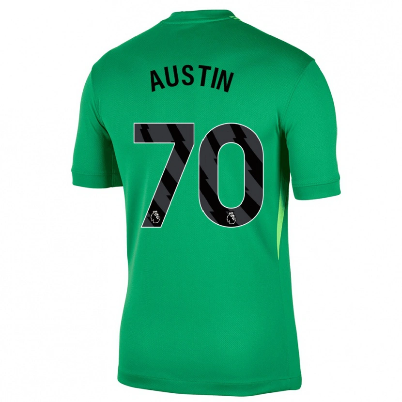 Danxen Enfant Jack Austin #70 Maillot de Gardien Vert Noir 2025/26 T-shirt