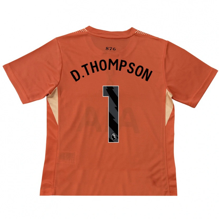 Danxen Enfant Dylan Thompson #1 Maillot de Gardien Orange Noir 2025/26 T-shirt