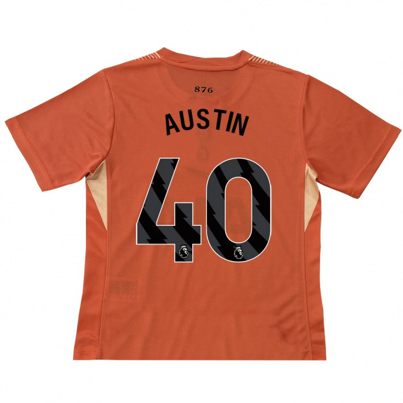 Danxen Enfant Brandon Austin #40 Maillot de Gardien Orange Noir 2025/26 T-shirt