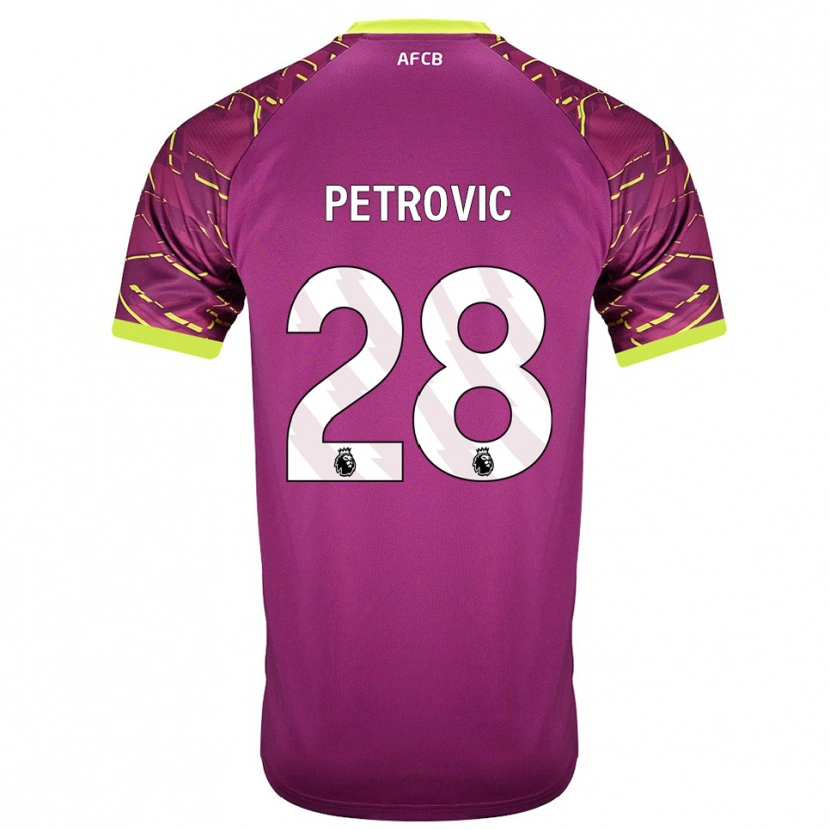 Danxen Enfant Djordje Petrovic #28 Maillot de Gardien Magenta Foncé 2025/26 T-shirt