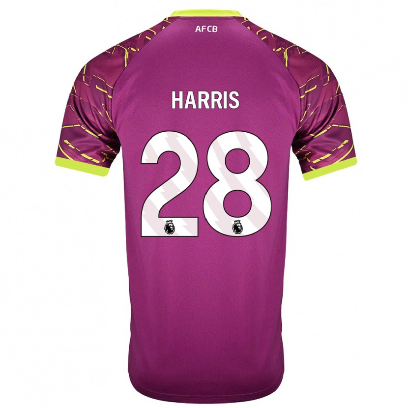 Danxen Enfant Charlotte Harris #28 Maillot de Gardien Magenta Foncé 2025/26 T-shirt