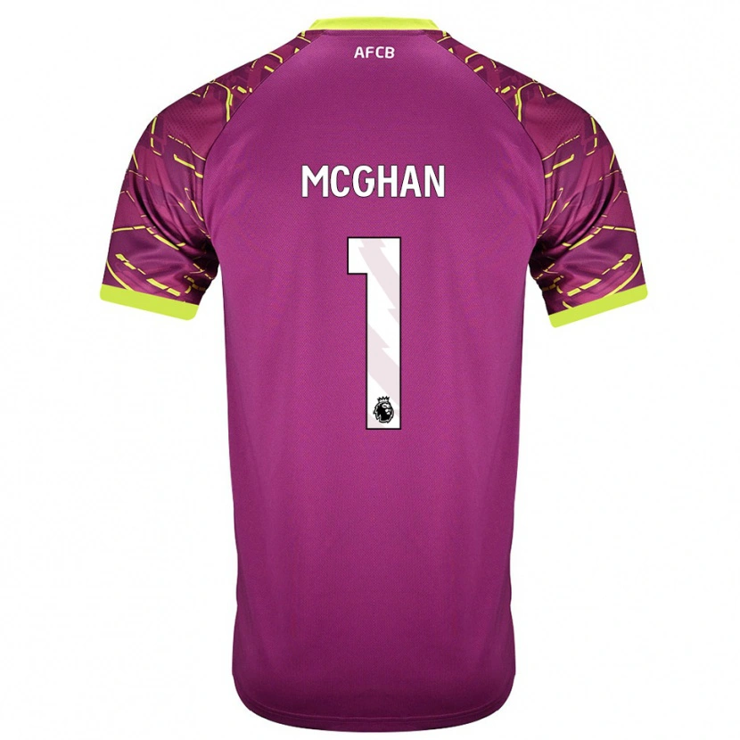 Danxen Enfant Hayden McGhan #1 Maillot de Gardien Magenta Foncé 2025/26 T-shirt