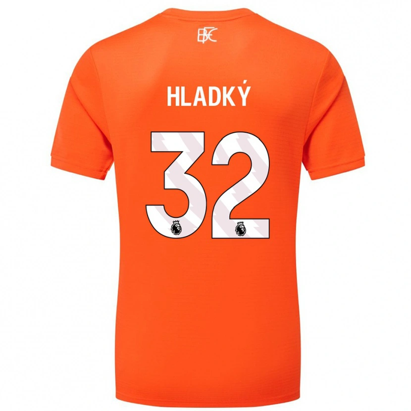 Danxen Enfant Vaclav Hladky #32 Maillot de Gardien Orange Blanc 2025/26 T-shirt
