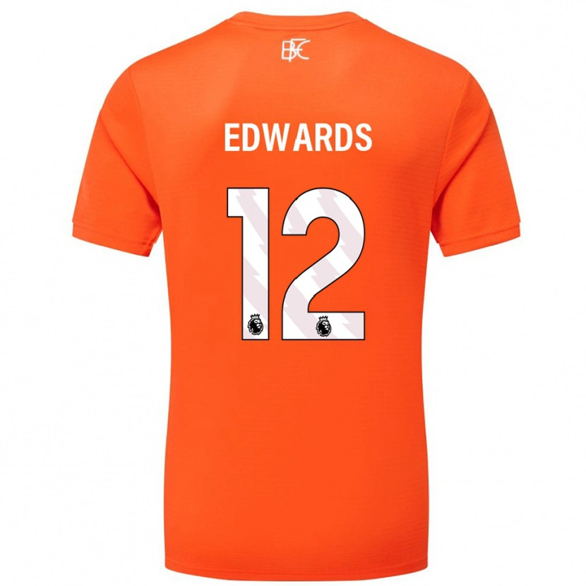 Danxen Enfant Connor Edwards #12 Maillot de Gardien Orange Blanc 2025/26 T-shirt