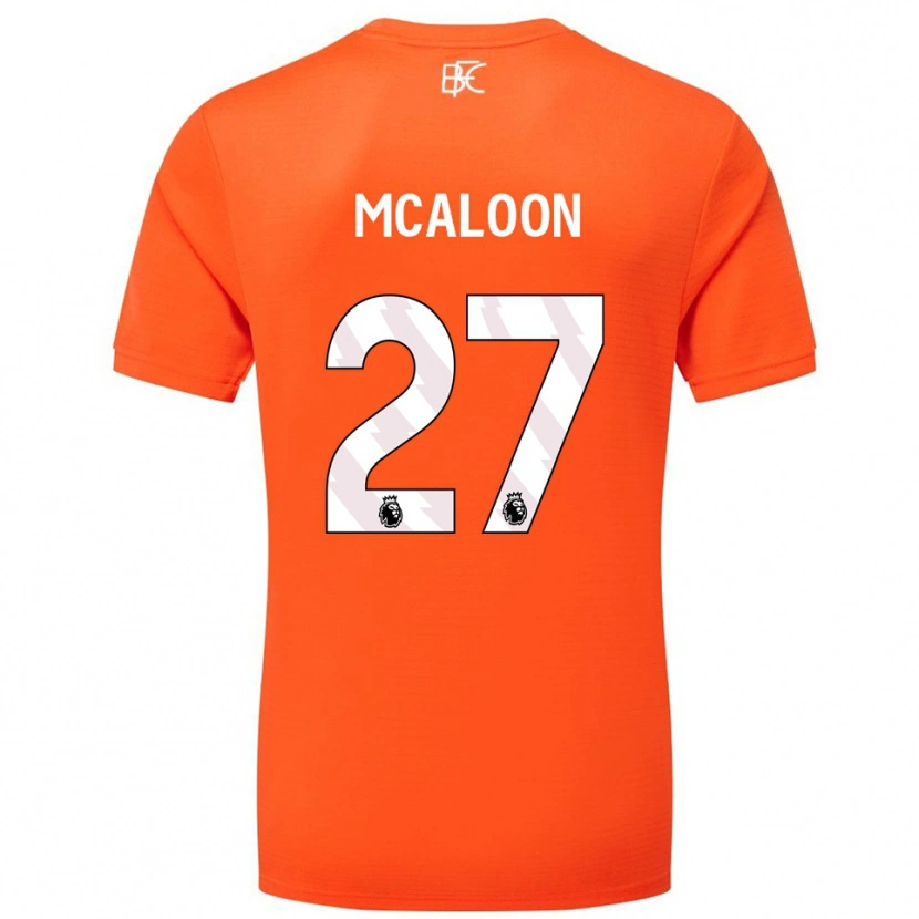 Danxen Enfant Naoisha Mcaloon #27 Maillot de Gardien Orange Blanc 2025/26 T-shirt
