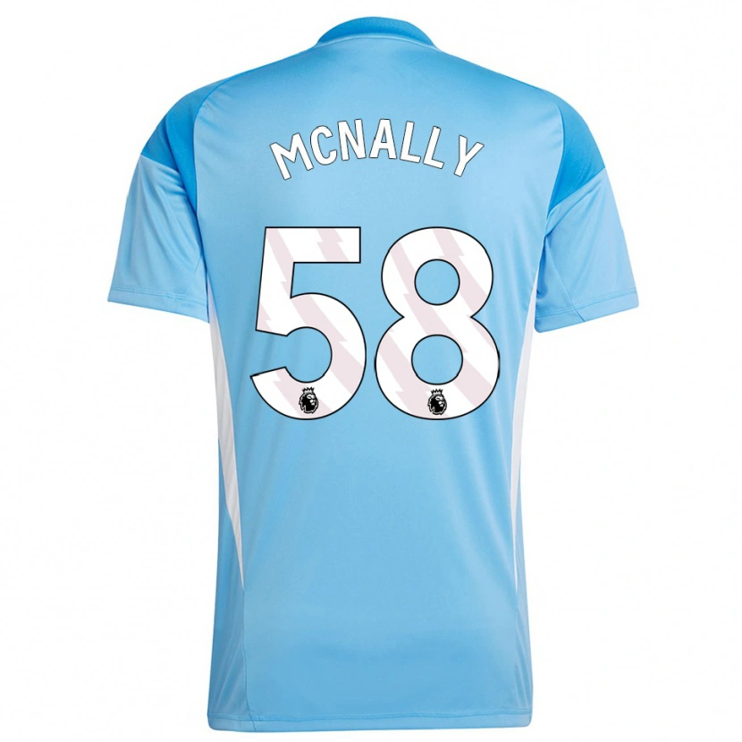 Danxen Enfant Alfie McNally #58 Maillot de Gardien Bleu Blanc 2025/26 T-shirt