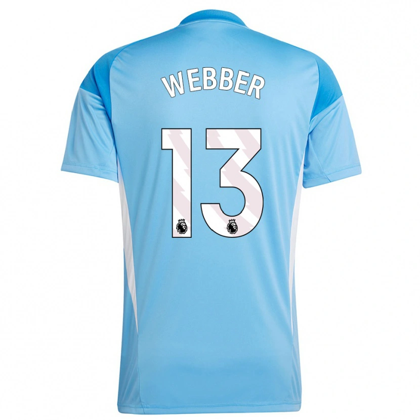 Danxen Enfant Amber Webber #13 Maillot de Gardien Bleu Blanc 2025/26 T-shirt