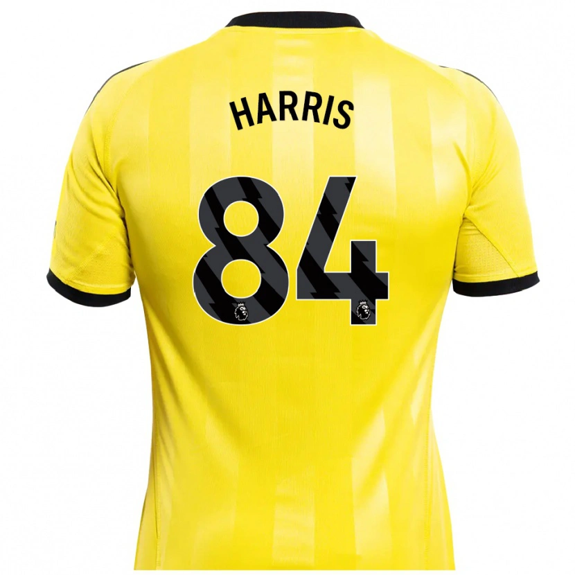Danxen Enfant Aidan Harris #84 Maillot de Gardien Jaune Noir 2025/26 T-shirt