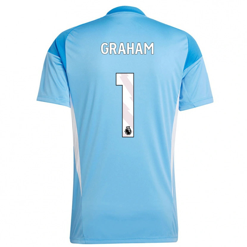Danxen Enfant Ally Graham #1 Maillot de Gardien Bleu Blanc 2025/26 T-shirt