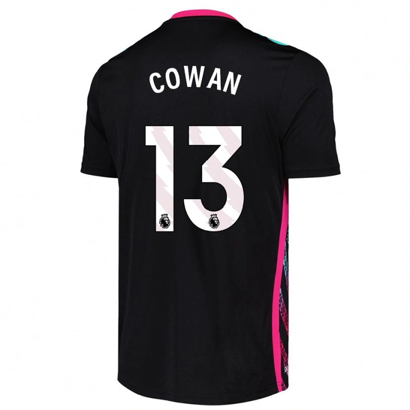 Danxen Enfant Joe Cowan #13 Maillot de Gardien Noir Blanc 2025/26 T-shirt