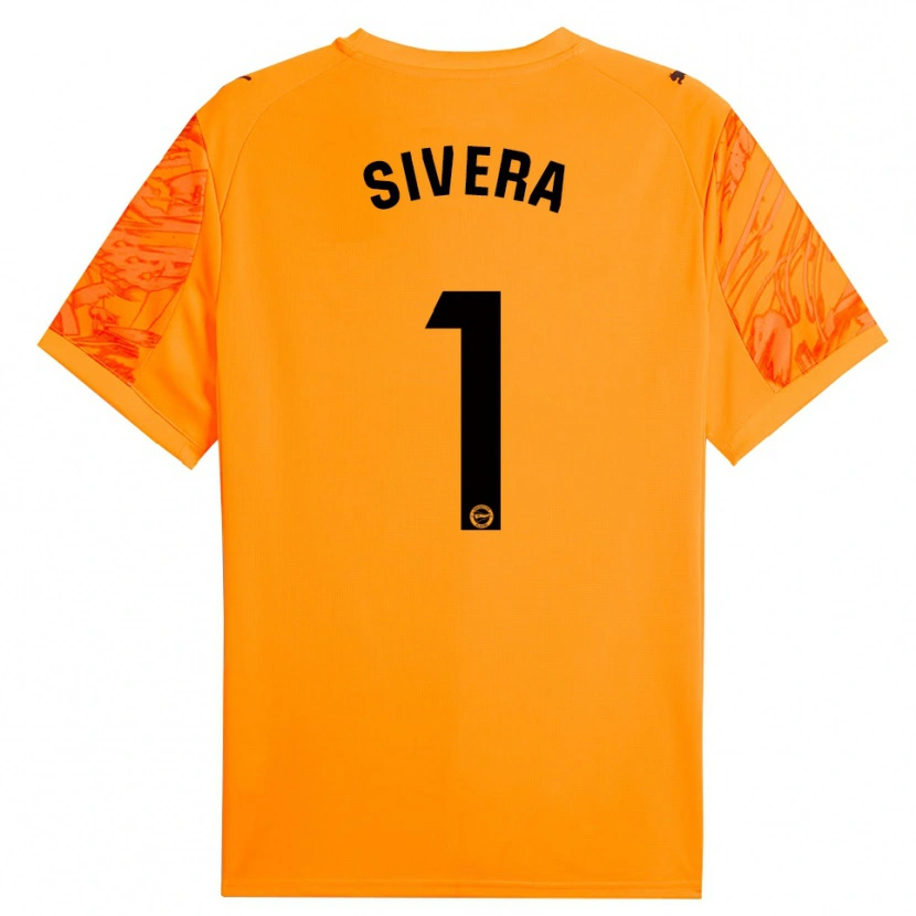 Danxen Enfant Antonio Sivera #1 Maillot de Gardien Orange Noir 2025/26 T-shirt