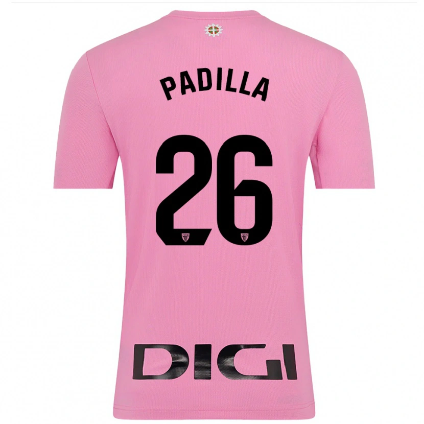 Danxen Enfant Álex Padilla #26 Maillot de Gardien Rose Noir 2025/26 T-shirt