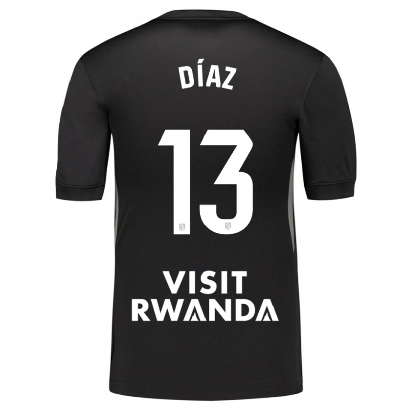 Danxen Enfant Diego Díaz #13 Maillot de Gardien Noir Blanc 2025/26 T-shirt
