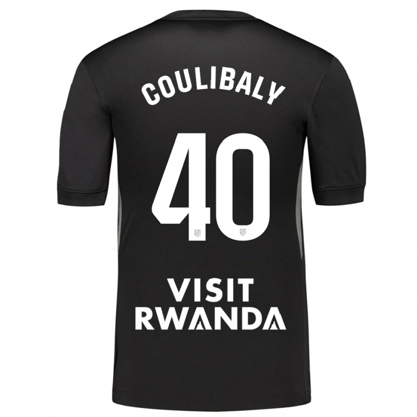 Danxen Enfant Izan Coulibaly #40 Maillot de Gardien Noir Blanc 2025/26 T-shirt