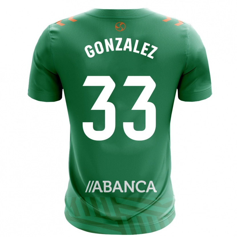 Danxen Enfant Marcos González #33 Maillot de Gardien Vert Blanc 2025/26 T-shirt