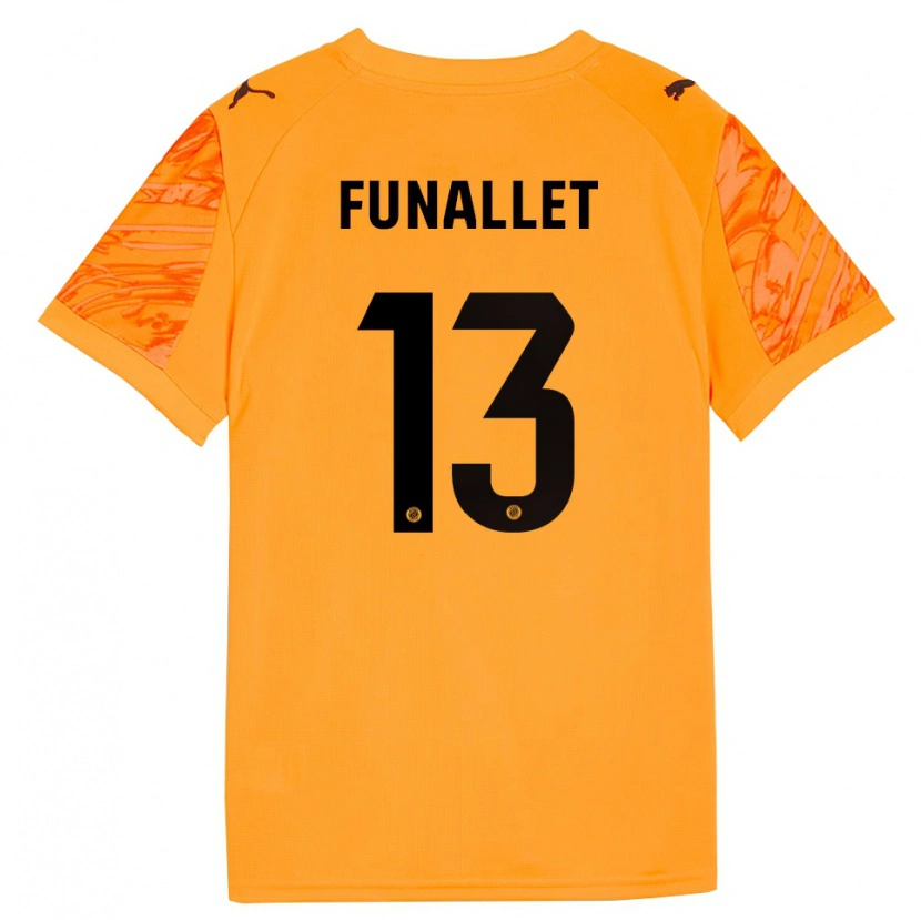 Danxen Enfant Pau Funallet #13 Maillot de Gardien Orange Noir 2025/26 T-shirt