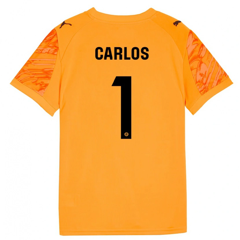 Danxen Enfant Juan Carlos #1 Maillot de Gardien Orange Noir 2025/26 T-shirt