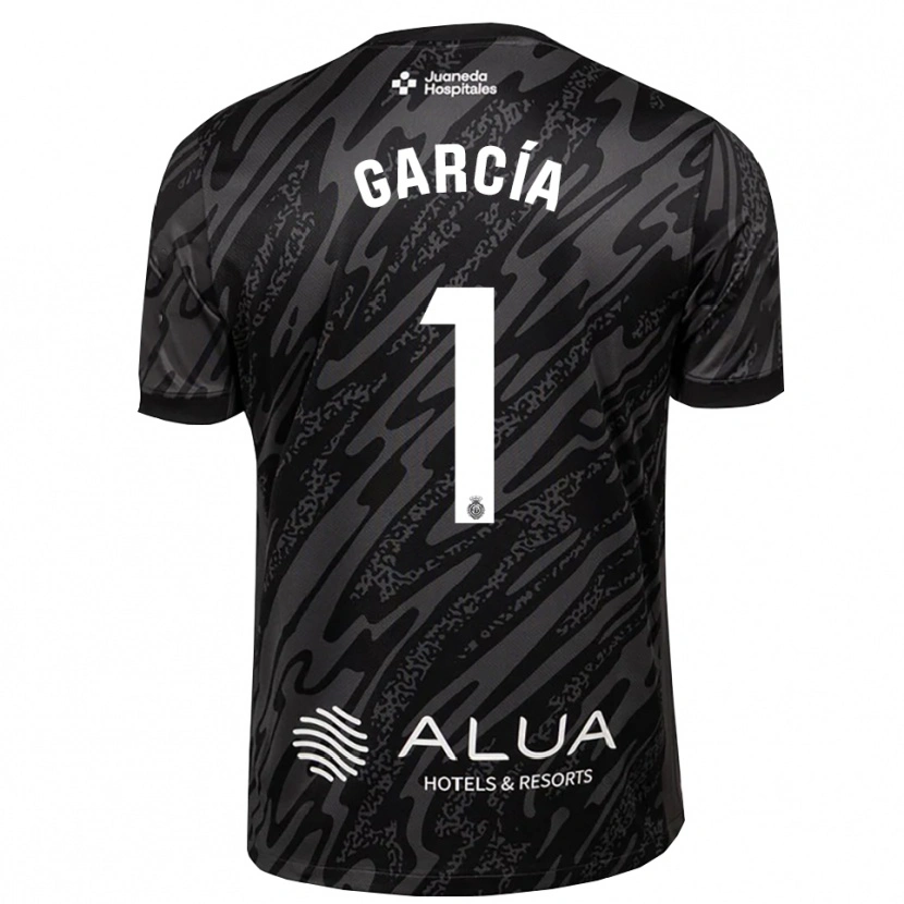 Danxen Enfant Pere García #1 Maillot de Gardien Gris Foncé Noir 2025/26 T-shirt