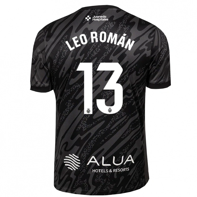 Danxen Enfant Leo Román #13 Maillot de Gardien Gris Foncé Noir 2025/26 T-shirt