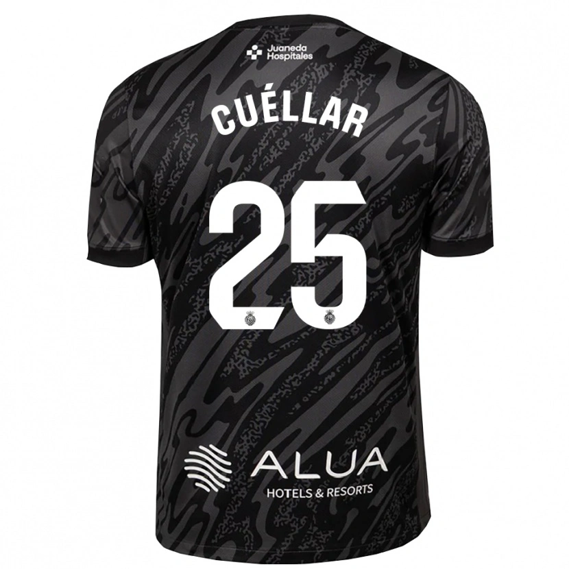 Danxen Enfant Iván Cuéllar #25 Maillot de Gardien Gris Foncé Noir 2025/26 T-shirt