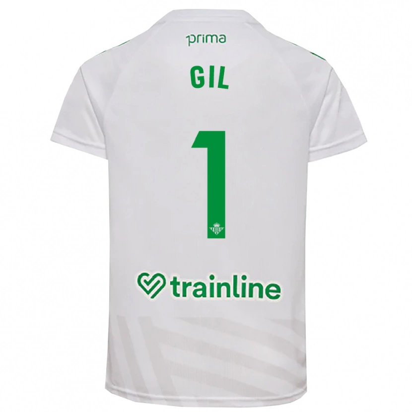 Danxen Enfant Noelia Gil #1 Maillot de Gardien Vert Blanc 2025/26 T-shirt