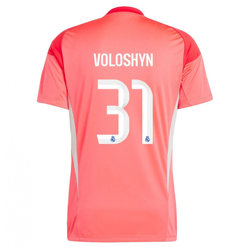 Danxen Enfant Ilya Voloshyn #31 Maillot de Gardien Orange Rouge Blanc 2025/26 T-shirt