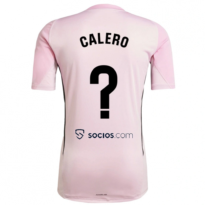 Danxen Enfant Josema Calero #0 Maillot de Gardien Rose Noir 2025/26 T-shirt