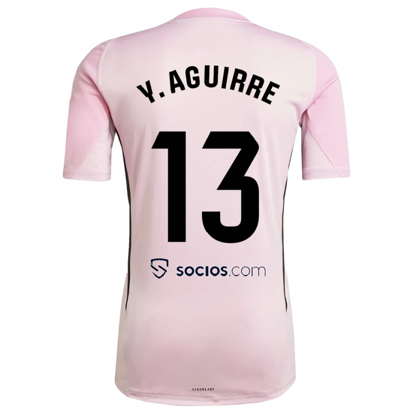 Danxen Enfant Yolanda Aguirre Gutiérrez #13 Maillot de Gardien Rose Noir 2025/26 T-shirt