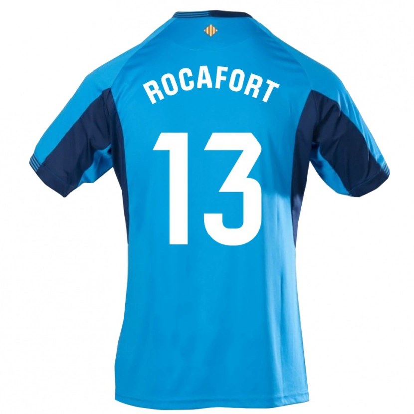 Danxen Enfant Rodrigo Rocafort #13 Maillot de Gardien Bleu Blanc 2025/26 T-shirt