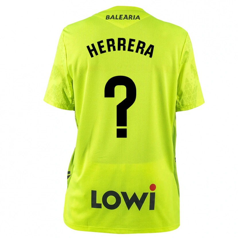 Danxen Enfant Asier Herrera #0 Maillot de Gardien Vert Fluo Noir 2025/26 T-shirt