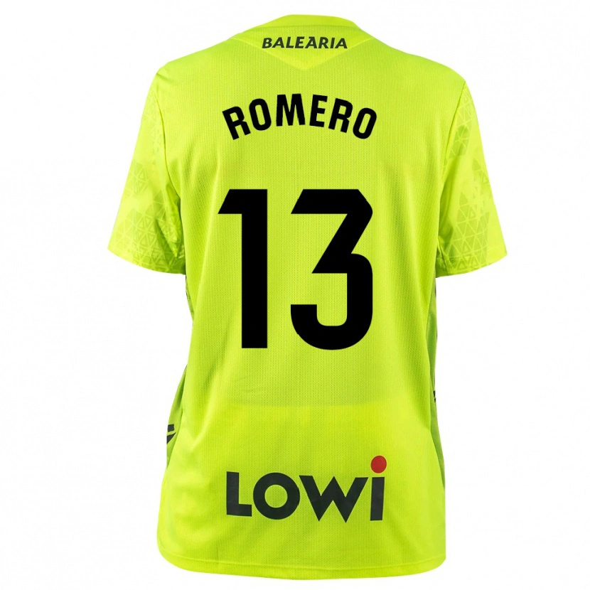 Danxen Enfant Cayetano Romero #13 Maillot de Gardien Vert Fluo Noir 2025/26 T-shirt