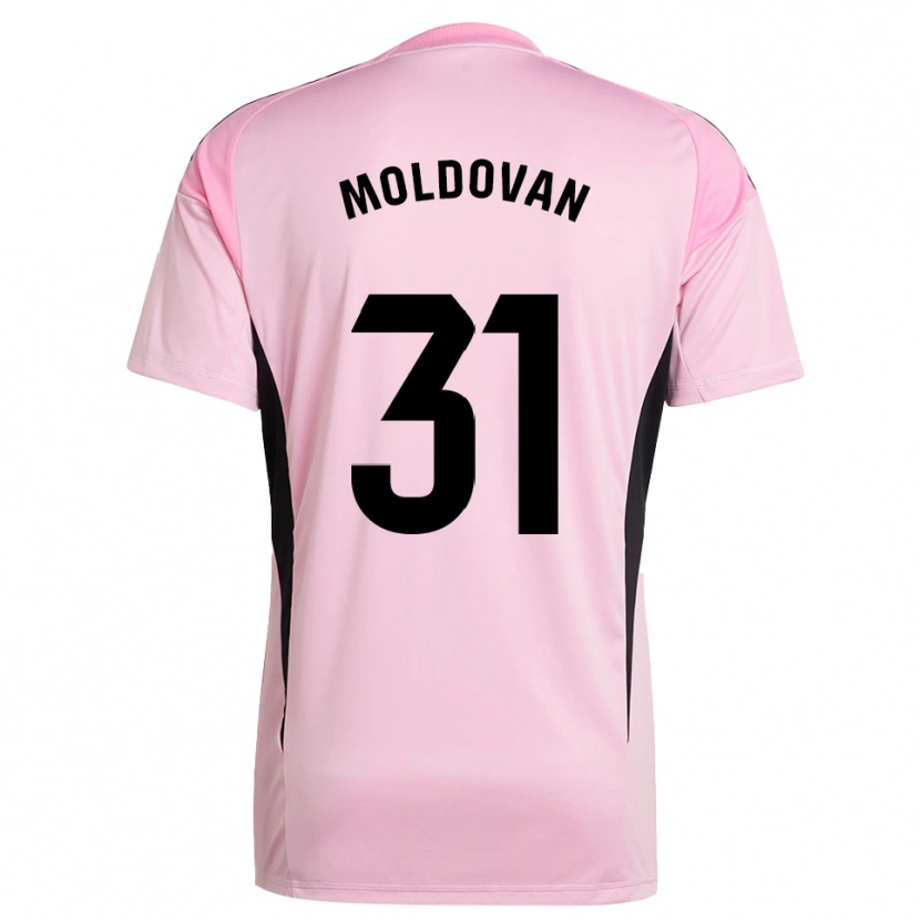 Danxen Enfant Horațiu Moldovan #31 Maillot de Gardien Rose Noir 2025/26 T-shirt