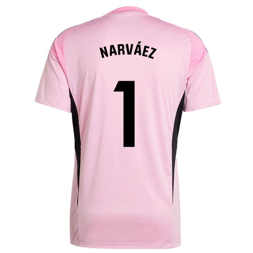 Danxen Enfant Miguel Narváez #1 Maillot de Gardien Rose Noir 2025/26 T-shirt