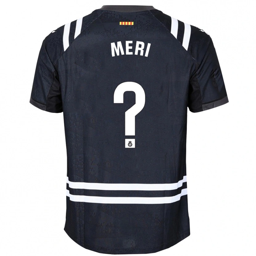 Danxen Enfant Meritxel Muñoz Alsina #0 Maillot de Gardien Noir Blanc 2025/26 T-shirt