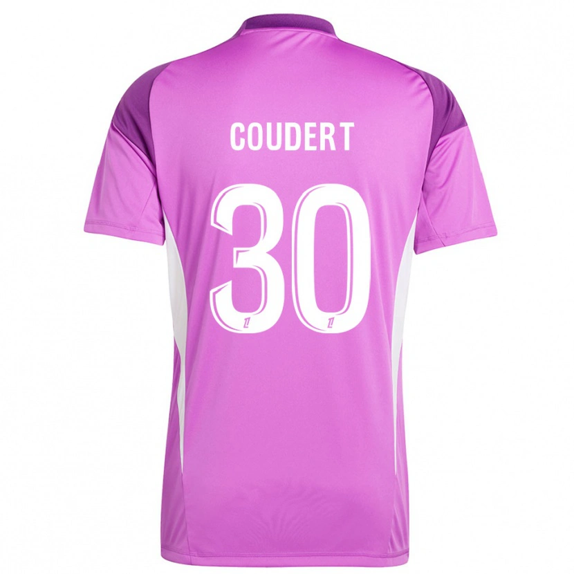 Danxen Enfant Grégoire Coudert #30 Maillot de Gardien Blanc Lillac 2025/26 T-shirt