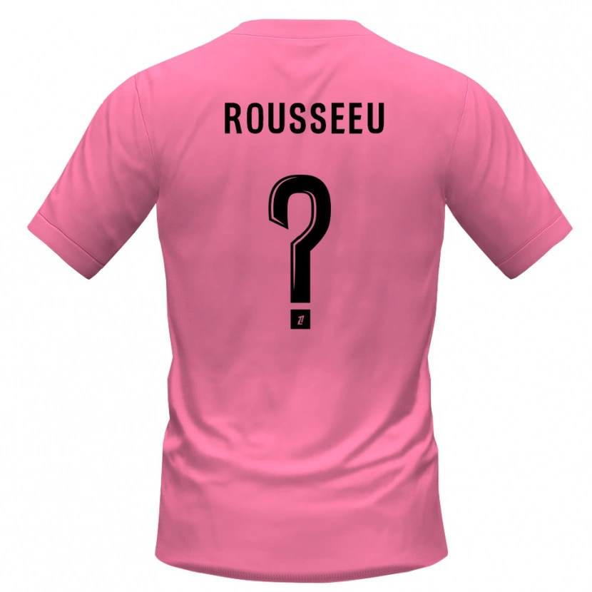 Danxen Enfant Justine Rousseeu #0 Maillot de Gardien Rose Noir 2025/26 T-shirt