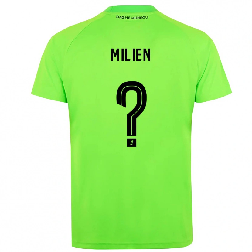 Danxen Enfant Kenley Milien #0 Maillot de Gardien Vert Noir 2025/26 T-shirt